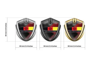 VW Badge Auto Disegno Minimale Universale Pro